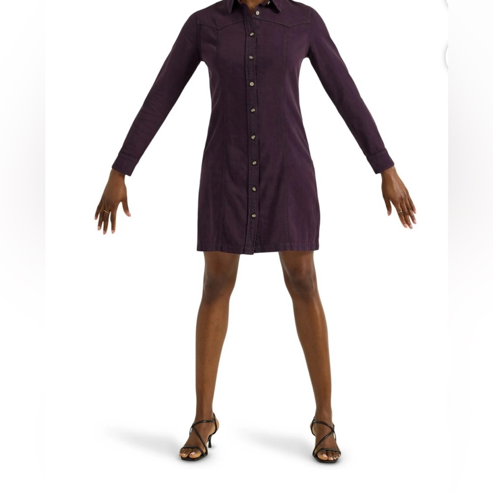 Elegant‎ Purple Button-Down Western Dress! NWT!